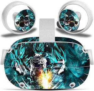 Misskit Vinyl Skin Sticker for Oculus Quest 2 VR Headset Controller PVC Decals Cute Cartoon Wrap Cover for Oculus Quest 2 Accessories