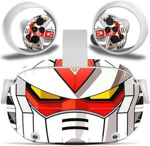 Misskit Vinyl Skin Sticker for Oculus Quest 2 VR Headset Controller PVC Decals Cute Cartoon Wrap Cover for Oculus Quest 2 Accessories