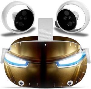 Misskit Vinyl Skin Sticker for Oculus Quest 2 VR Headset Controller PVC Decals Cute Cartoon Wrap Cover for Oculus Quest 2 Accessories