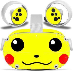 Misskit Vinyl Skin Sticker for Oculus Quest 2 VR Headset Controller PVC Decals Cute Cartoon Wrap Cover for Oculus Quest 2 Accessories