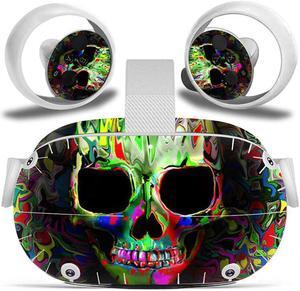 Misskit Vinyl Skin Sticker for Oculus Quest 2 VR Headset Controller PVC Decals Cute Cartoon Wrap Cover for Oculus Quest 2 Accessories