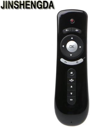 JINSHENGDA TV Remote Control T2 Fly Air Mouse 2.4G Wireless 3D Gyro Motion Stick Remote Control For PC Smart TV