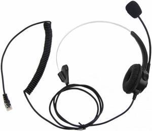 Telephone Headset Call Center Operator Monaural Headphone Customer Service Ordinary Landline Voice Call Chat Headset