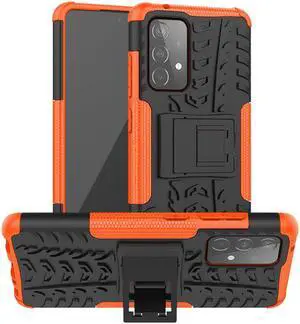 For Samsung Galaxy S22 Ultra Case Cover Anti-knock Heavy Duty Armor Phone Case(Orange)