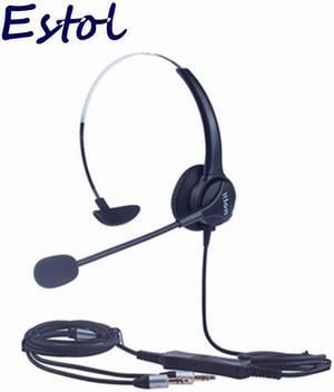 HD voice Hion For600 computer dual 3.5 mm plug,professional headset for call center,training center earphone,PC Headphone