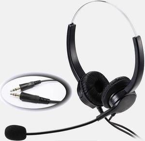 3.5mm PC Head Call Center Operator Headset  3.5mm microphone headset noise cancelling headset for call center