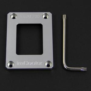 Amify Aluminum LGA1700/1800 BCF Bending Corrector Frame,Intel 12th Generation CPU Buckle Pressure Plate (Silver)