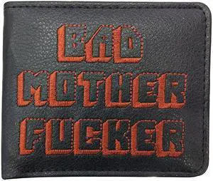 Wallet With Zipper Coin Pocket Bad Mother Boys Wallet Card Holder Vintage Gift Purse