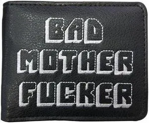Wallet With Zipper Coin Pocket Bad Mother Boys Wallet Card Holder Vintage Gift Purse