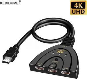 HDMI-compatible Switch KVM Splitter 4K 2K 3D 3 input 1 Output Mini 3 Port VIdeo Switcher Hub 1080P For DVD HDTV Xbox PS3 PS4