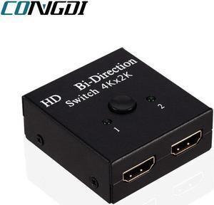HDMI-compatible HDTV Switch Switcher Splitter Bi-Direction Hub HDCP 2x1 1x2 In Out 4K 1080P for PS4/3 TV Box Switcher Adapter