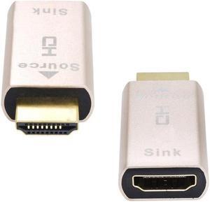 HDMI-Compatible Lock Screen Signal Holder KVM HDMI-compatible Virtual Adapter EDID DDC Dummy Plug for Display Emulator D5QC
