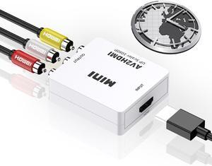 AV to HDMI converter composite audio and video (CVBS) to HDMI red yellow and white Lotus to HDMI for TV set computer monitor