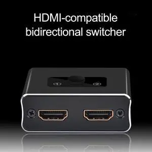 Splitter 2 in 1 out Portable 4K 1x2/2x1 Adapter HDMI-compatible Switcher for projector TV computer host Laptop game machine
