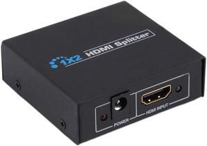 HDMI-compatible Splitter Full HD 1080p Video HDMI Switch 1 in 2 Out Amplifier Dual Display For HDTV DVD PS3 Xbox HDMI -02