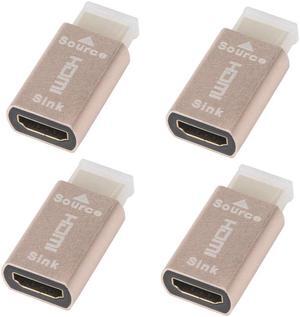 4X HDMI Lock Screen Signal Holder KVM HDMI2.0 Virtual Adapter EDID DDC Dummy Plug