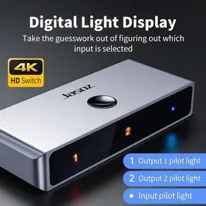 HDMI Splitter 4K 1x2/2x1 Adapter HDMI Switcher Bi-Direction Converter for latop Macbook Air HDTV PS4 Video HDMI Switch