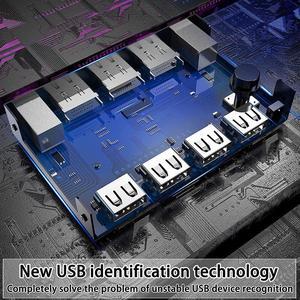 2 In 1 Out DP KVM Switch USB PC Dual Monitor HDMI-Compatible Switcher 4K 60Hz Displayport 1.4 for Shared Printer Mouse Keyboard