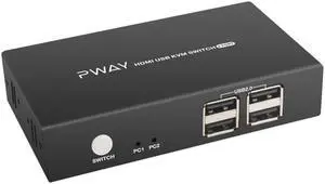 2 Computers 4K Kvm Hdmi Switches 2 Monitor and Usb 2.0 Switcher 2 in 1 out Switches Displayport 1 Monitor 2 port 4k 30hz