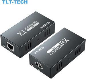 TLT-TECH 50M HDMI-Compatible Extender 1080P Support 3D EDID POC Signal Transmitter Receiver