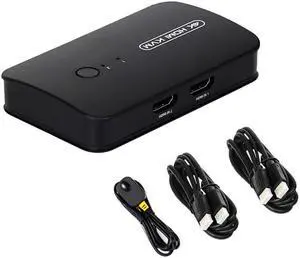 HDMI-compatible KVM Switch with Extender 1080p Share 2xUSB Disk Monitor Printer Keyboard Mouse for 2 computers