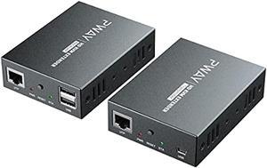HDMI KVM USB Extender 492ft/150m Transmission over Single Cat5e/6/7 HD 1080P Support TCP/IP Loop out Function to monitor