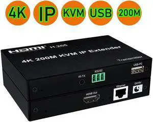 4K HDMI KVM Extender HDMI KVM Splitter Over Cat5e/6 Cable up to 200M Receiver Sender for window Mac 4K 30Hz KVM