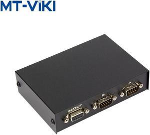 2 Port Manual RS232 Serial Port  Switcher One-To-Two DB9 Print Sharing Device  COM Splitter MT-232-2