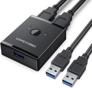 USB Switch KVM USB HUB 3.0 Switcher Selector KVM Switch For PC Keyboard Mouse Printer 1 PC Sharing 2 Devices No Driver Required