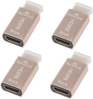 Top Deals 4X HDMI Lock Screen Signal Holder KVM HDMI2.0 Virtual Adapter EDID DDC Dummy Plug