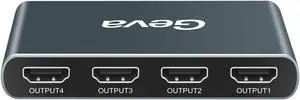 1x4 HDMI-compatible Splitter 1 in 4 Out 4K@60hz Splitter 1 Port to 4 Display  Duplicate/Mirror HDCP 18Gbps for PS4 Xbox Switch
