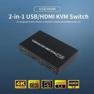 Set Share Support Monitor/keyboard Mouse 2-in-1 1 Hosts Switch 2
