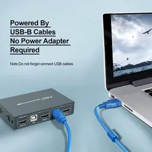 KVM HDMI Switch Supports 4k@30hz USB2.0 Splitter Box For Keyboard Mouse Monitor USB Adapter Printer Switch HDMI and USB