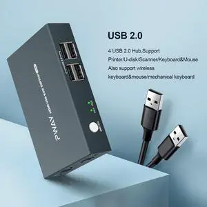 2 Computers 4K Kvm Hdmi  Switches  and Usb 2.0  Switcher 2 in 1 out Switches Displayport Monitor  2 port 4k 30hz