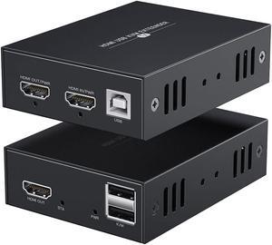 150M IP HDMI-compatible KVM Extender IP UTP/STP Cat5e/6 RJ45 Ethernet Cable 1080P 60Hz HDMI-compatible USB Extender Network