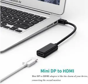 Mini DP To HDMI Cable Converter Adapter 1080p HD Male To Female DisplayPort DP To Adapter Cable For Apple Mac Macbook