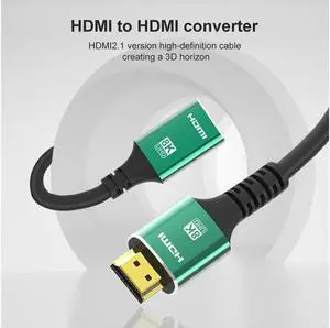 1m/3.28ft 2m/6.56ft 8K HDMI Extension Cable 8K@60Hz 4K@60Hz HDMI 2.1 Extender Cable 48Gbps HDMI Male to Female Cable for PS4 HDMI Switch