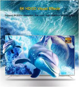 DP Bidirectional Switch 7680*4320@60Hz Displayport 2 X 1 Switch DisplayPort 1 X 2 Splitter 1.4 Support HDCP2.2 8K@60Hz,4K@120Hz/144Hz,2K@144Hz/165Hz for PC Projectors Monitors
