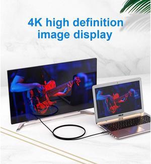 USB 3.1 Type C to HDMI Fiber Optic Cable, 16.4ft/5M 18Gbps Ultra Speed Video Projection Cord, 4K@60hz, HDCP, 3D, Compatible with All Laptop Phones and Tablets with Type C & Thunderbolt 3 Interface