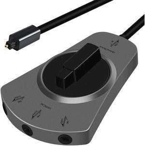 Optical Splitter Cable 1 in to 3 out 3 Ports Splitter Digital Optical Audio Cable Toslink Adapter Converter TV DVD Speaker