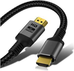 8K HDMI Cable 3.3ft/1m Ultra High Speed HDMI 2.1 Cable 48Gbps 8K@60Hz Support Dynamic HDR, 3D, eARC, HDCP 2.2, Cotton Braided HDMI Cord for PS5/PS4/Xbox/Apple TV/Nintendo Switch/Projector