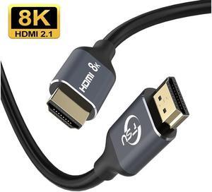 1m/3.28ft 2m/6.56ft 8K High Speed HDMI 2.1 Cable [8K/60Hz 4K@120Hz/60Hz] 48Gbps 3D Male to Male HDMI Cable Cord for PS4 HD TV Box Projector Cable