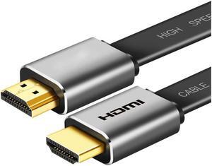 6.56ft HDMI 4K High Speed Cable HDMI to HDMI 2.0 Flat Male to Male Cable for Xiaomi Projector Nintend Switch PS4 Television TVBox xbox