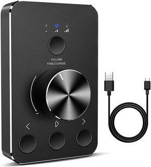 Multimedia Controller Knob with 3 Volume Control Modes and One-Click Mute Function Volume Controller Audio Adjuster for MAC/Win7/8/10