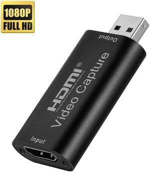 1080p USB2.0 HDMI Capture Card 1 Channel HDMI Video Capture Card Live Recording Box Audio Video Capture Card Portable USB HD Video Capture Card
