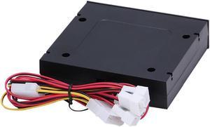 CPU/ case Multi- fan speed controller front panel for 3.5" PC Drive Bay w/ 4 Channel PC computer cooling controller temperature