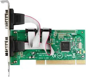 Amify IO Crest PCI to Serial 2-port host controller card Model MM-PIO9865-2S