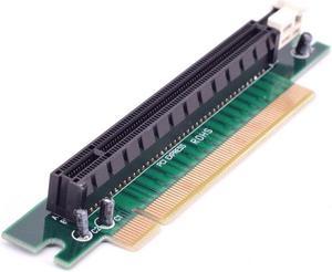 PCIE 16x To 16x slots Extension Riser card 90 degree PCI express Male to Female Port Protecter adapter