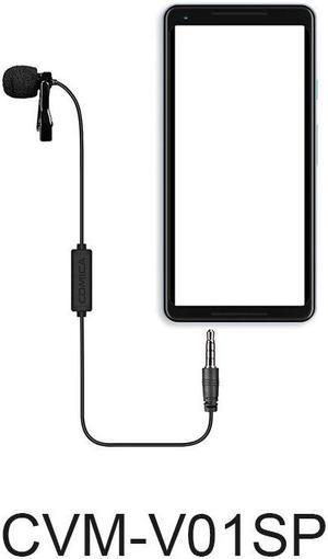 Commlite CVM V01SP CoMica Lavalier Microphone Clip on Omni directional Condenser Mic for Smartphones