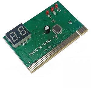 PCI Post Card Adapter Post Card PC Diagnostic 2 Digit Motherboard Tester Analyzer Plastic Metal High Stability Code for Computer